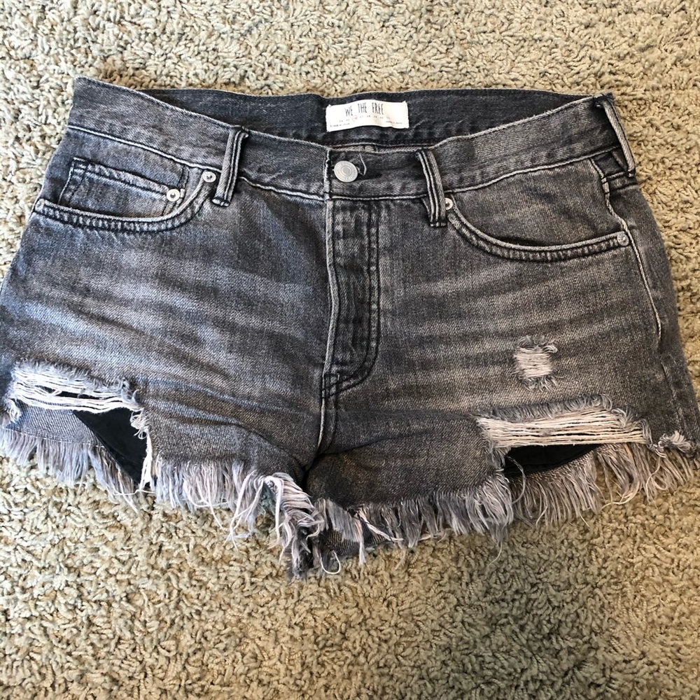 Free People Jean Shorts